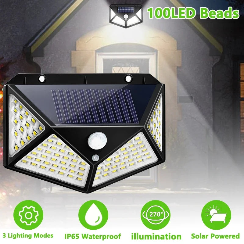 4PCS Solar LED Wall Lights