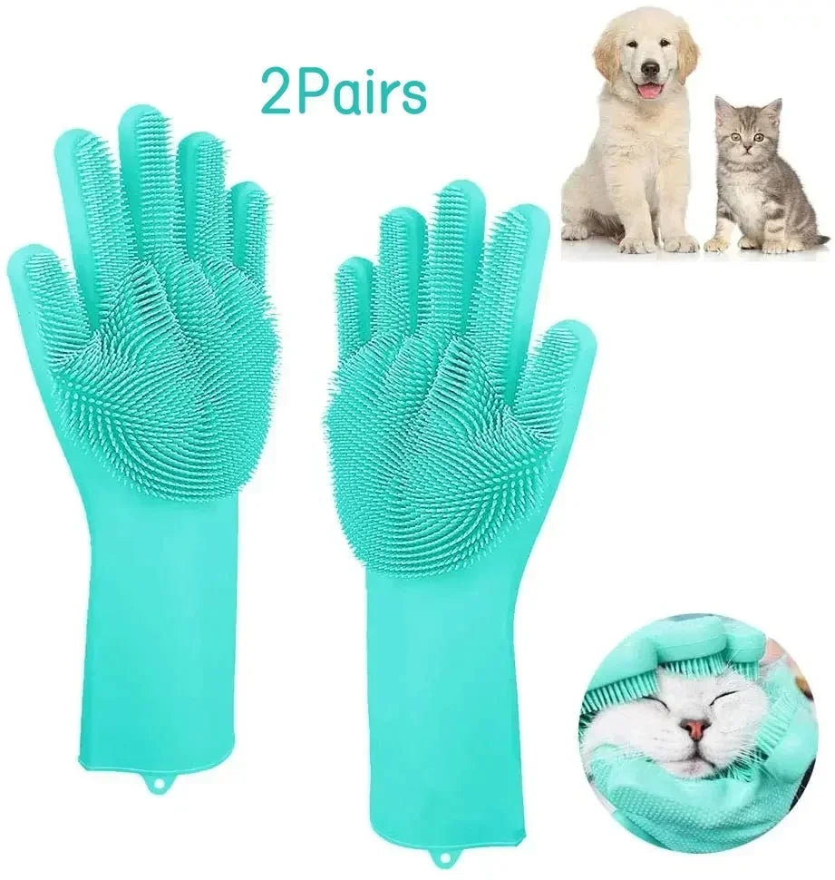 Silicone Pet Grooming Bath Glove