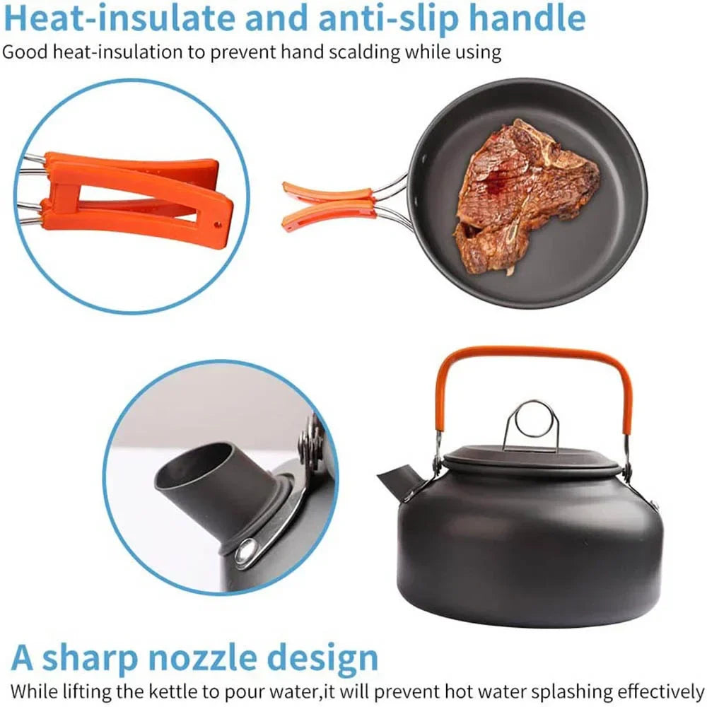 Outdoor Non-Stick Cookware Kit