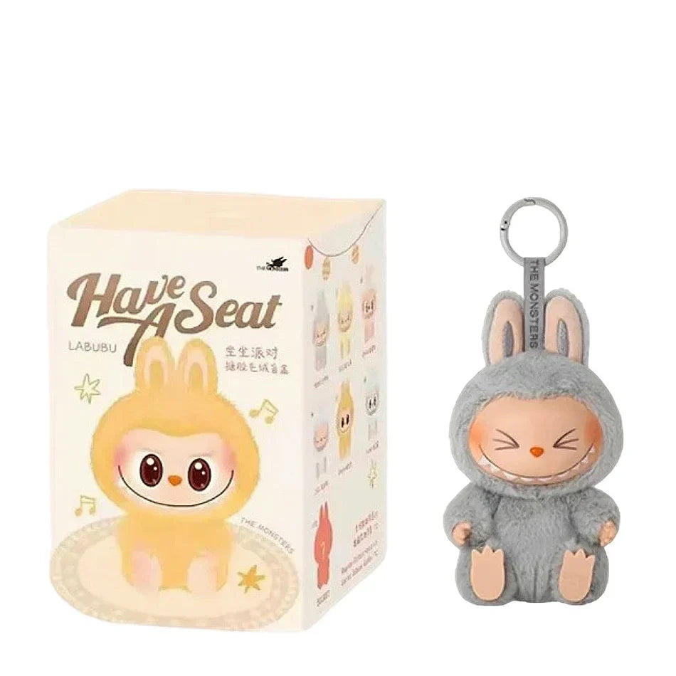 Hot Sales Anime Macaron Labubu Seat Series Keychain