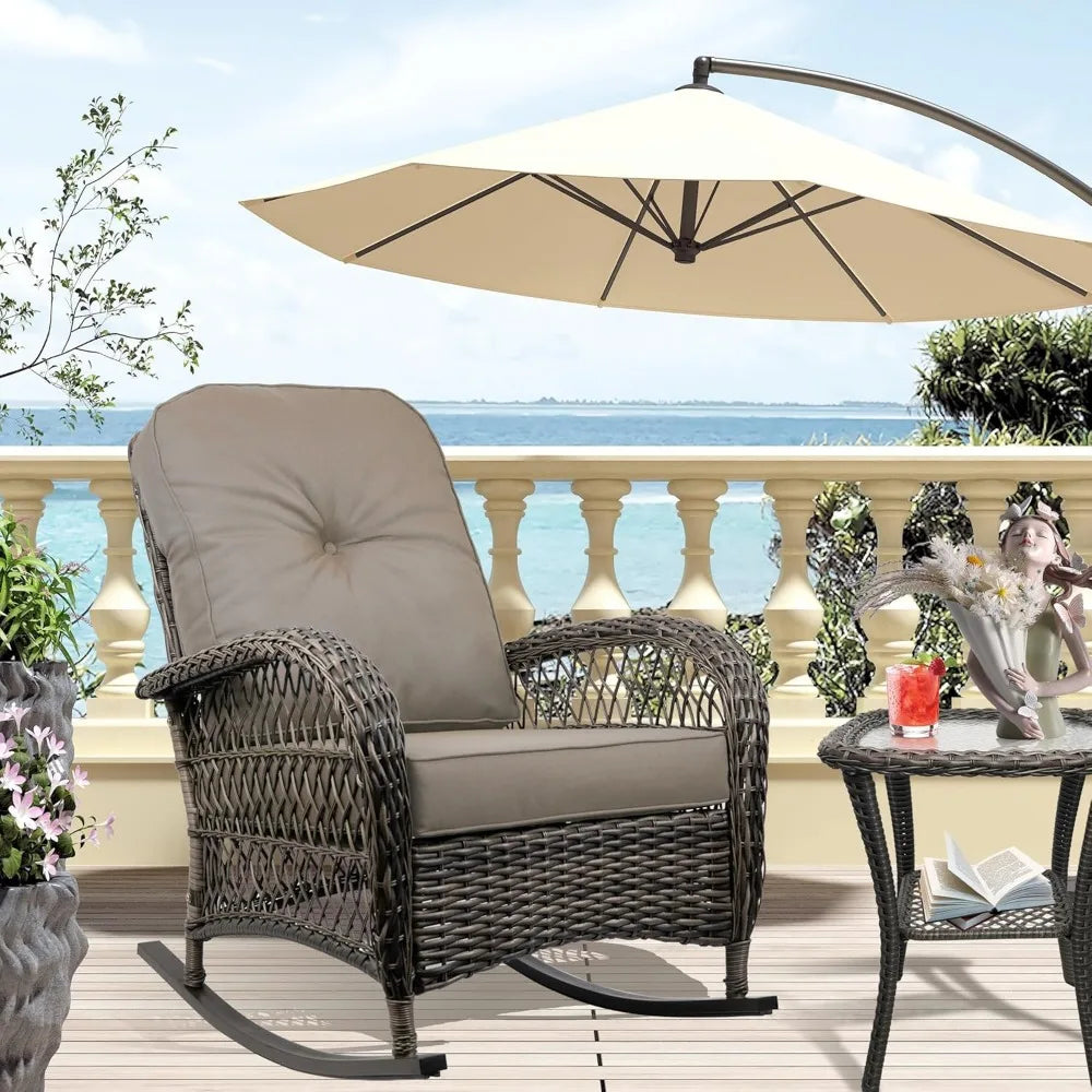 Outdoor Wicker Rocking Chair