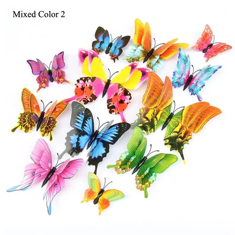 3D Butterfly Wall Stickers Set