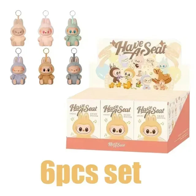 1:1 Quality Labubu Blind Box Monster Series Keychain