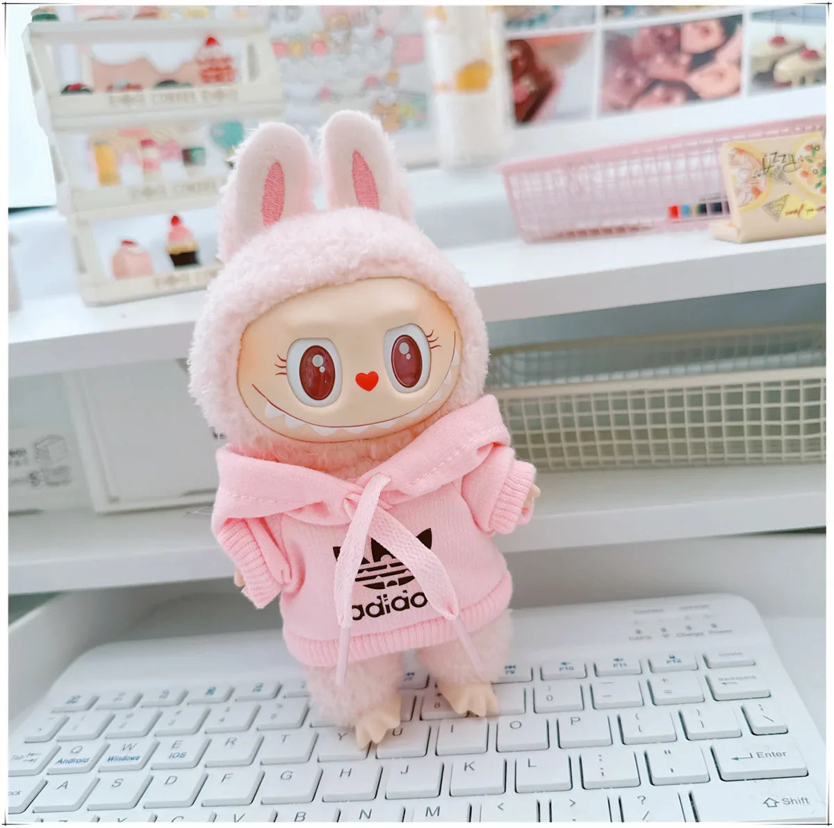 MINISO Labubu Korean Hoodie Outfit Set