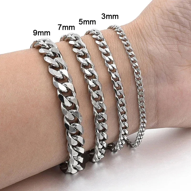 Trendy Stainless Steel Cuban Bracelet
