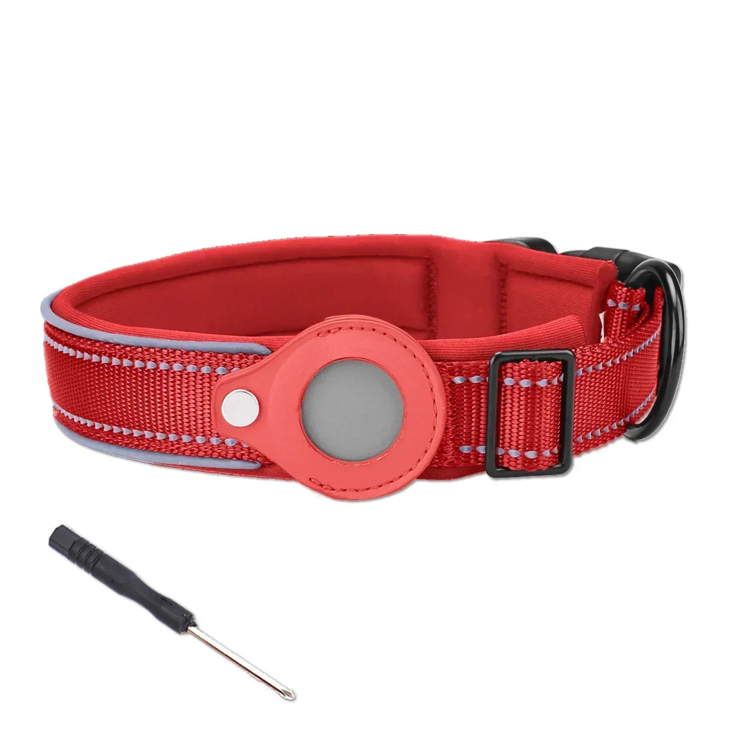 Dog Collar Waterproof Reflective Airtag