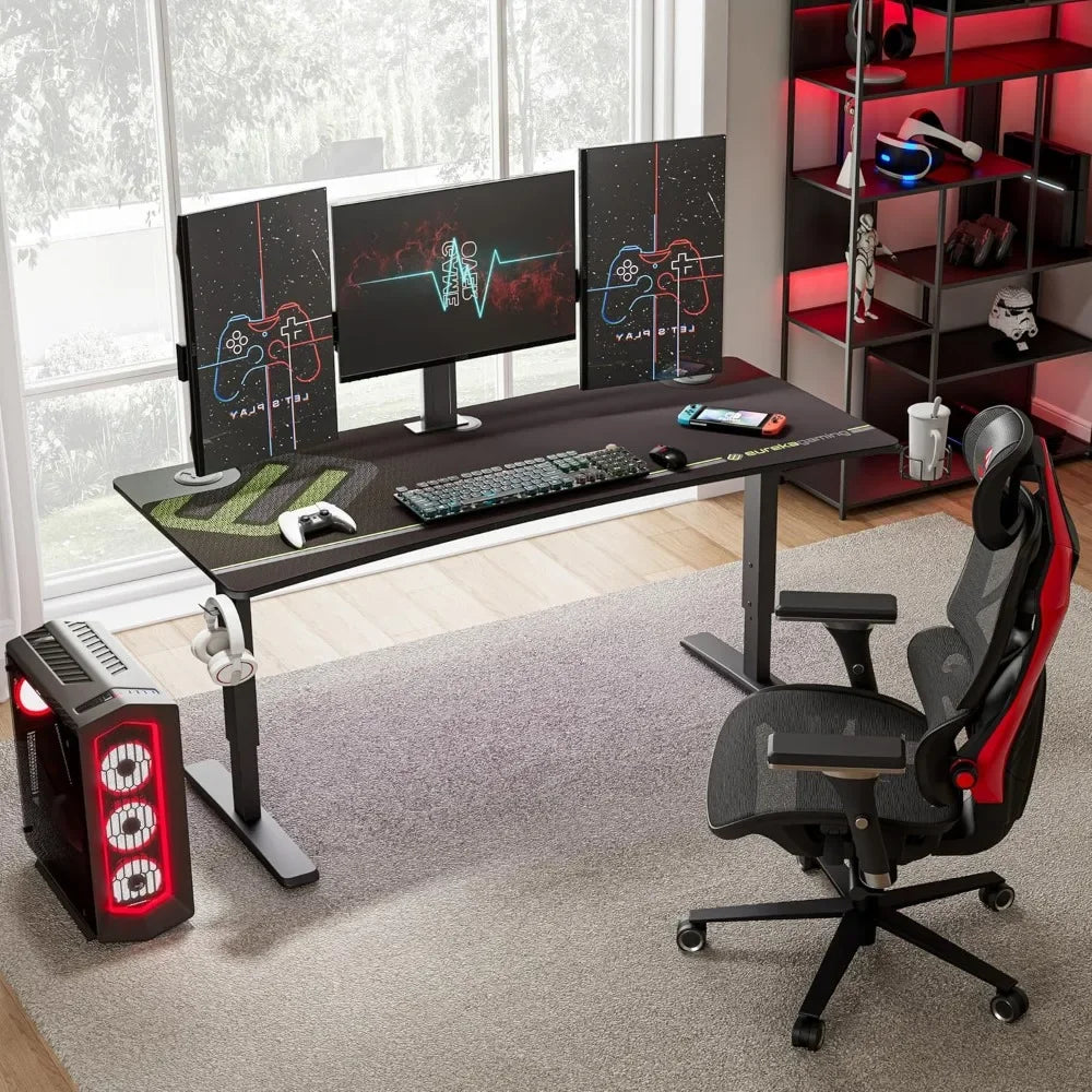 ANGDUO  63-Inch Adjustable Gaming Desk