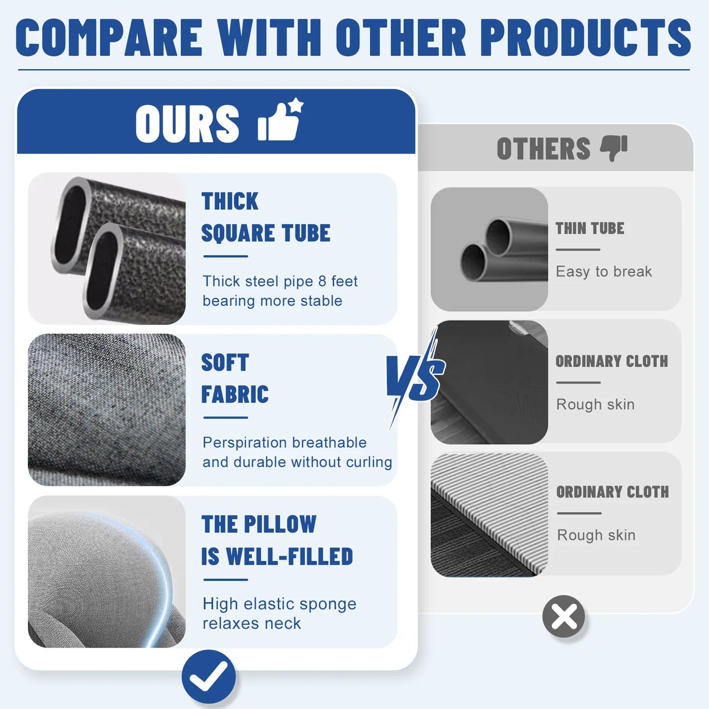 Portable 6-Position Folding Cot