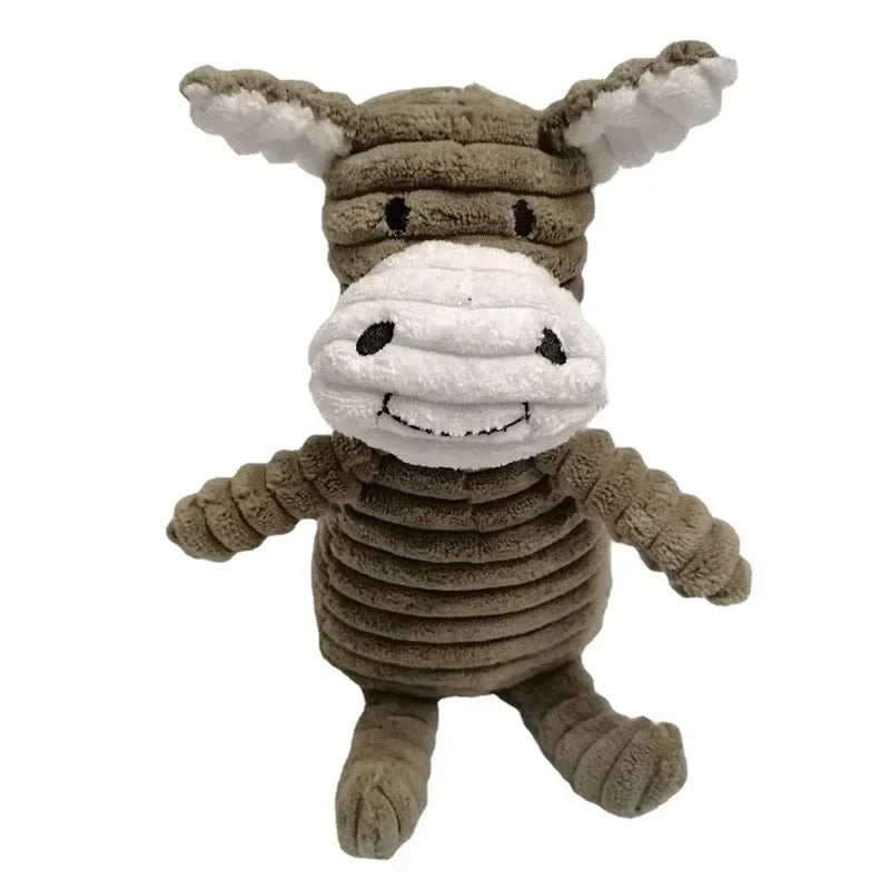 Corduroy Animal Dog Toy