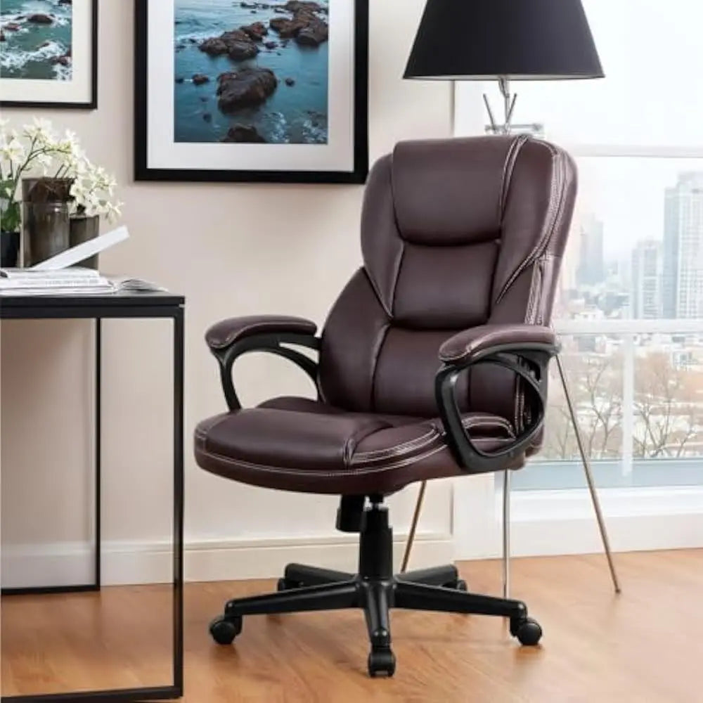 High-Back PU Leather Office Chair