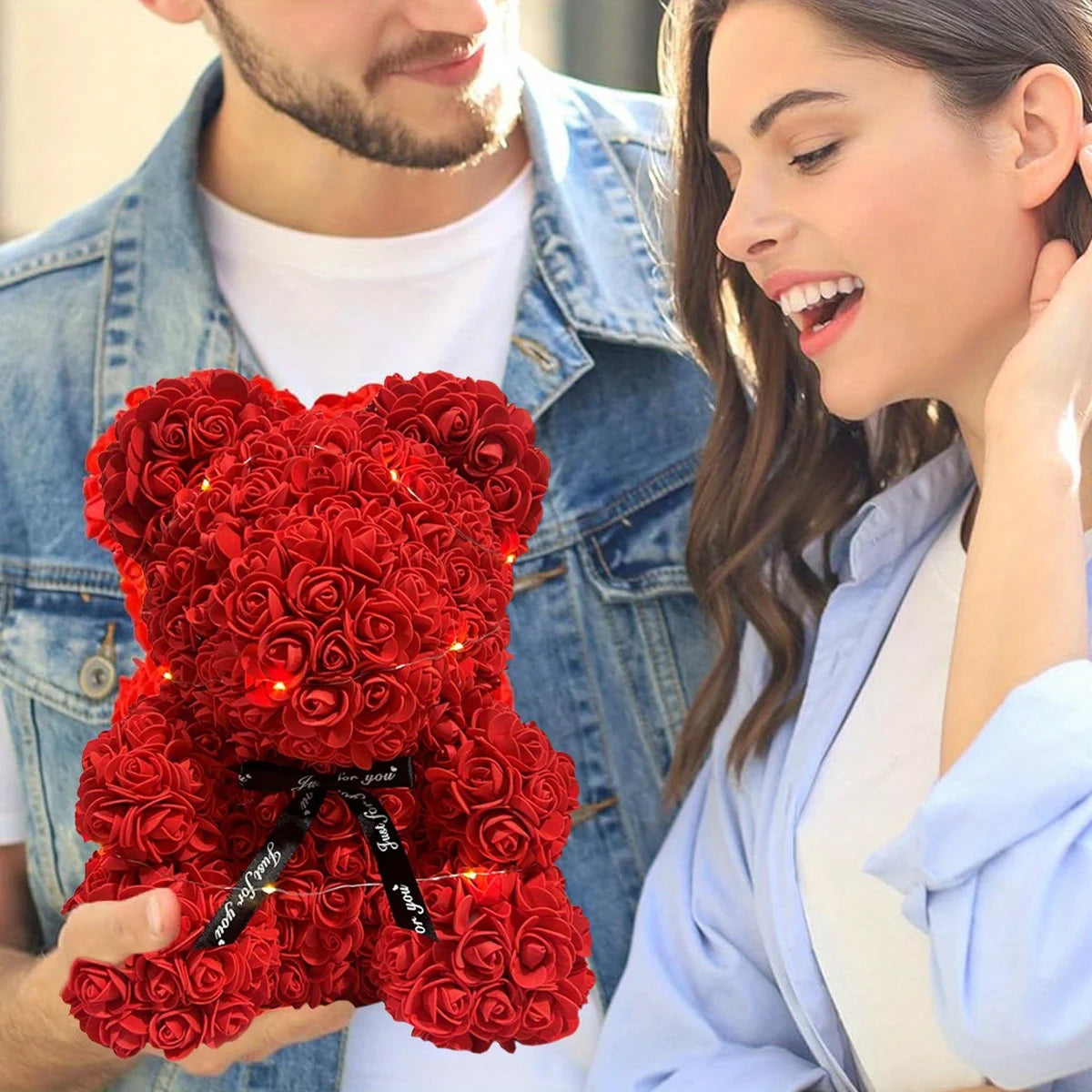 Eternal Rose Teddy Bear Gift