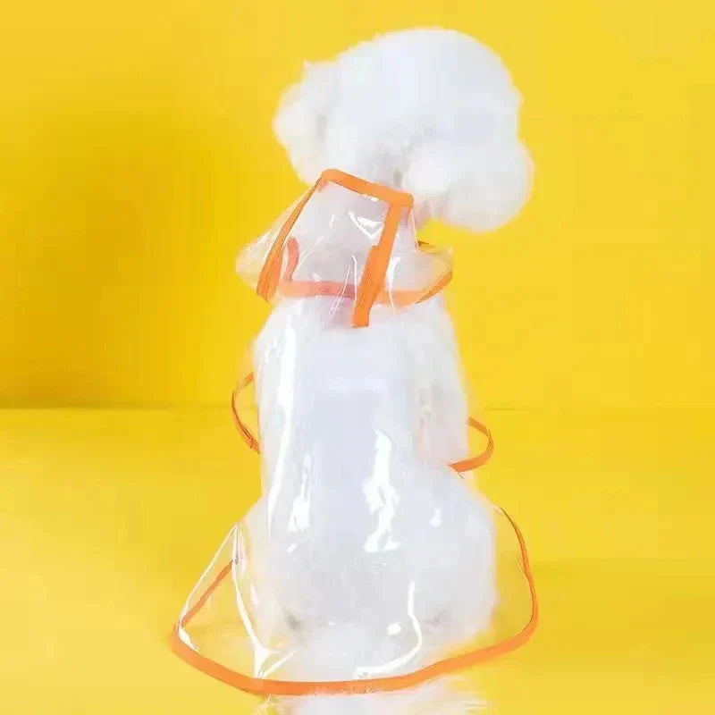 Transparent Waterproof Dog Raincoat