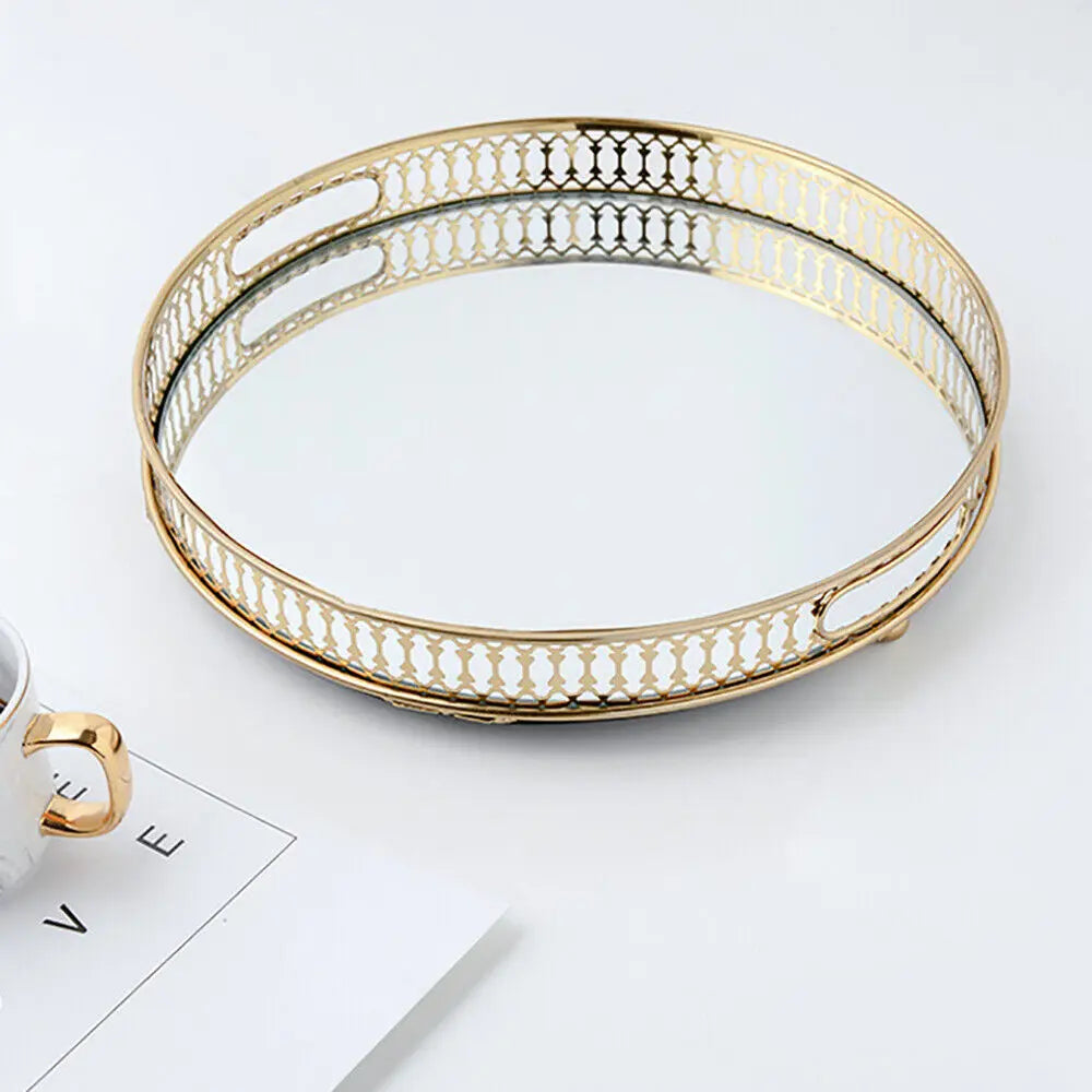 Mirror Glass Vanity Tray