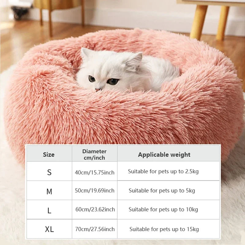Plush Round Pet Nest Bed