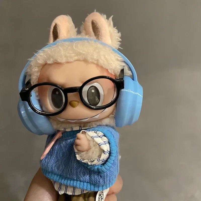 Labubu Doll Macaron Earphones