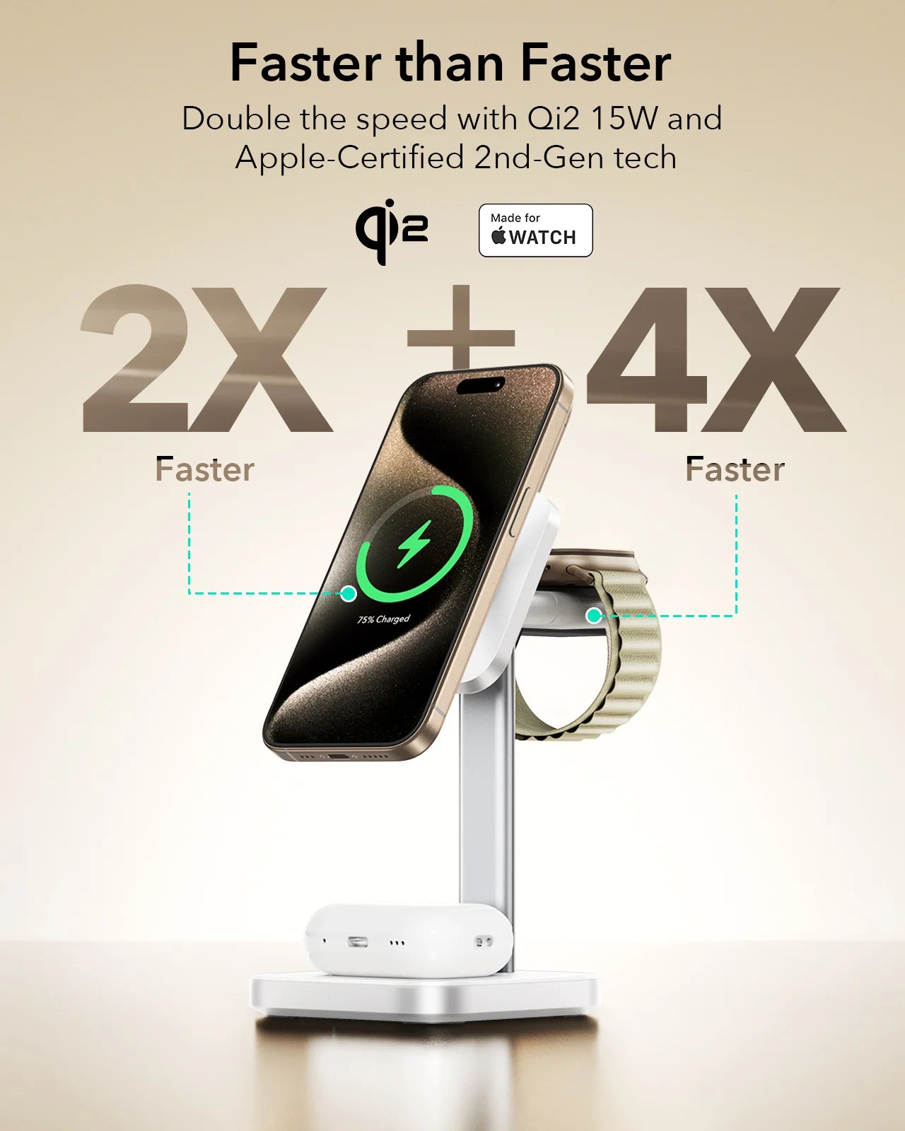 ESR 3-in-1 Qi2 Wireless Charger
