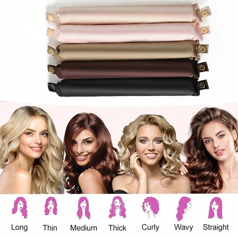 Heatless Satin Curling Headband