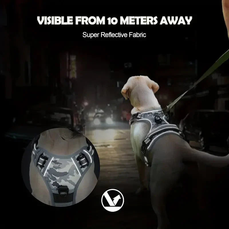 Reflective No-Pull Training Harness