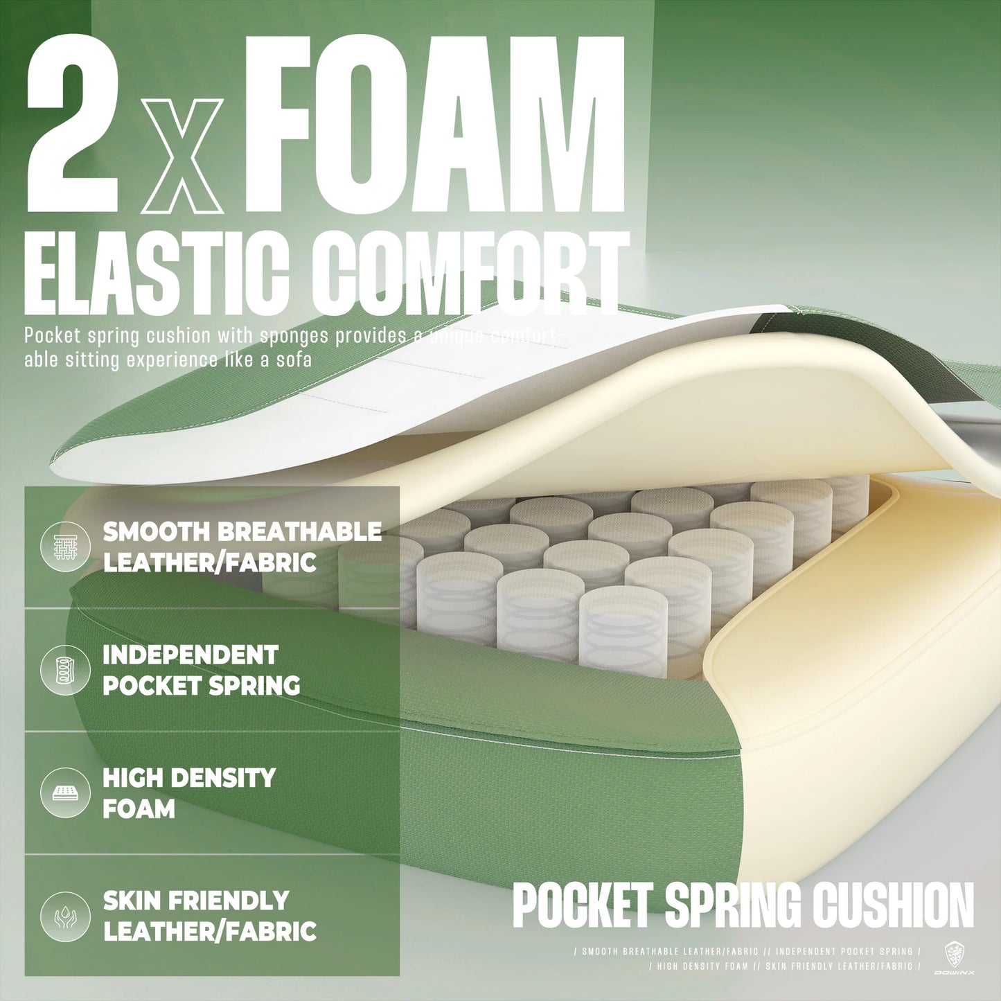 Dowinx Big & Tall Fabric Gaming Chair