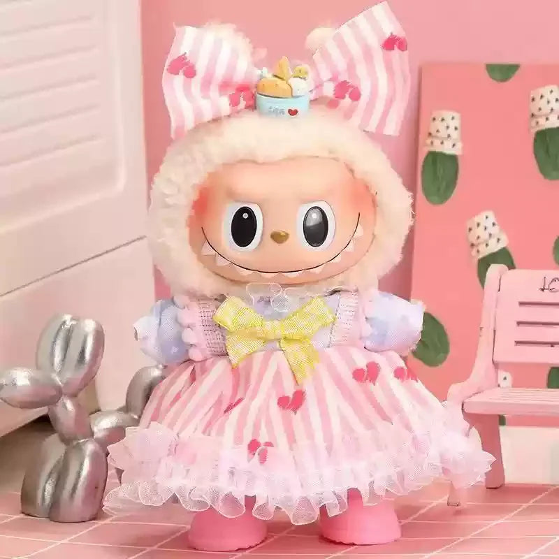 Labubu 17cm Baby Doll Dress Set
