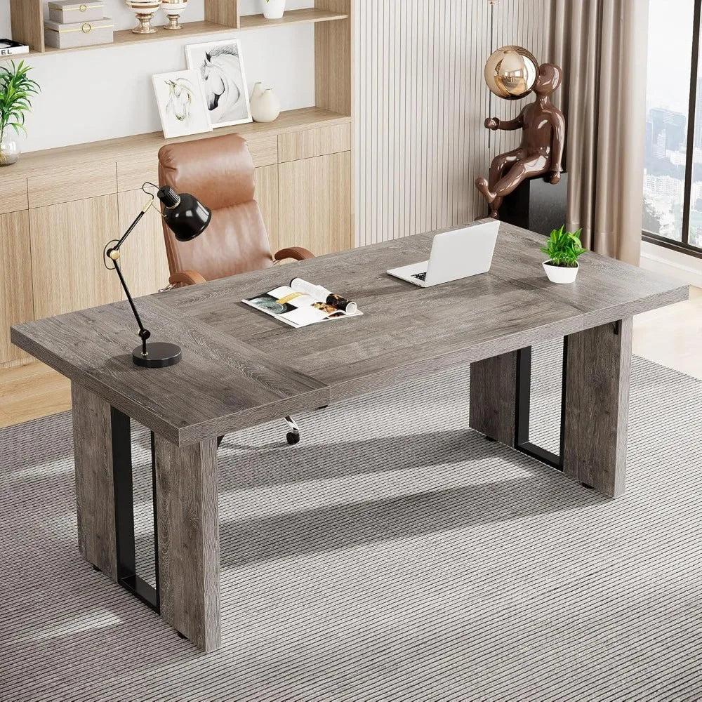 MKDK 70.9-Inch Executive Office Desk