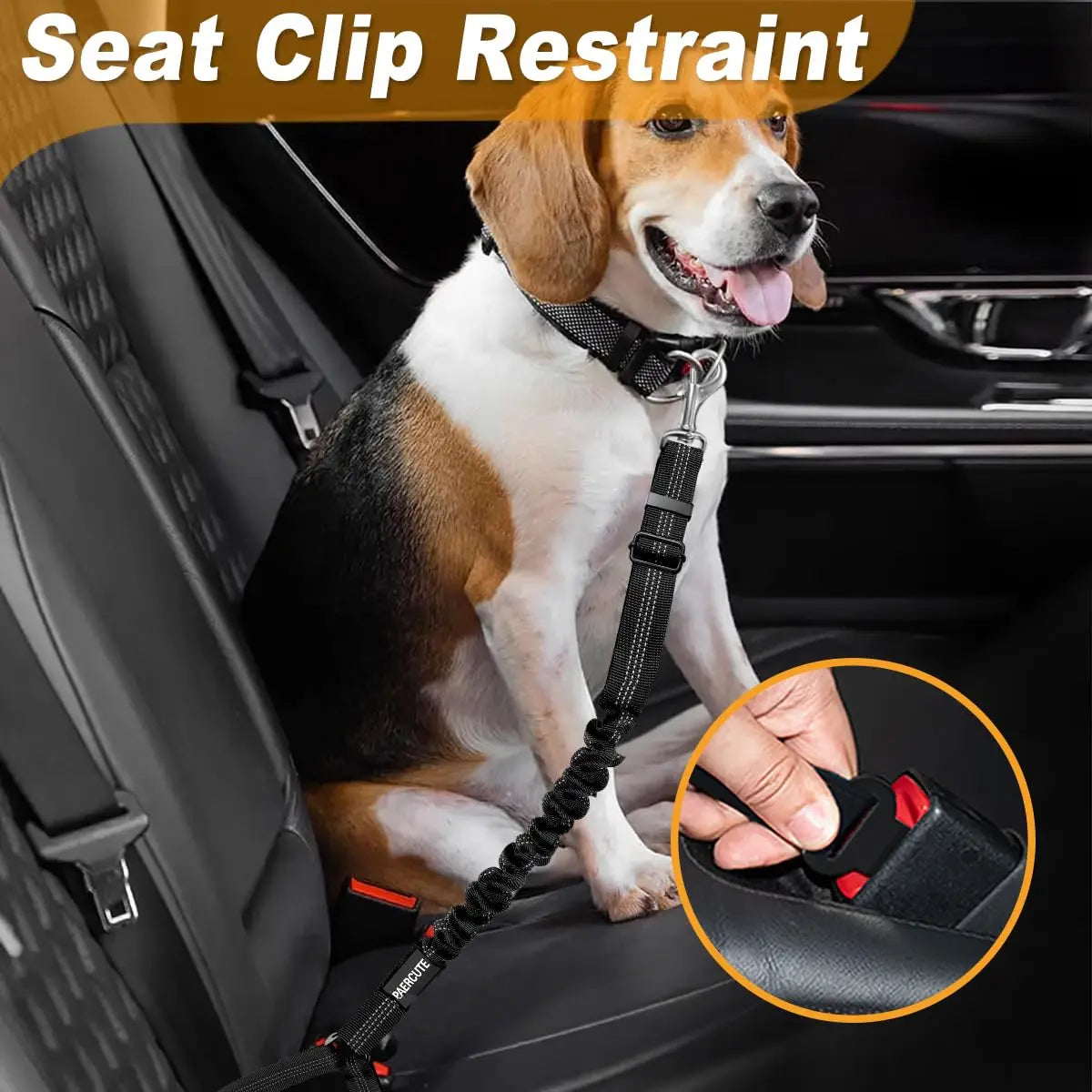 HOBBAGGO 2-in-1 Dog Harness Seatbelt