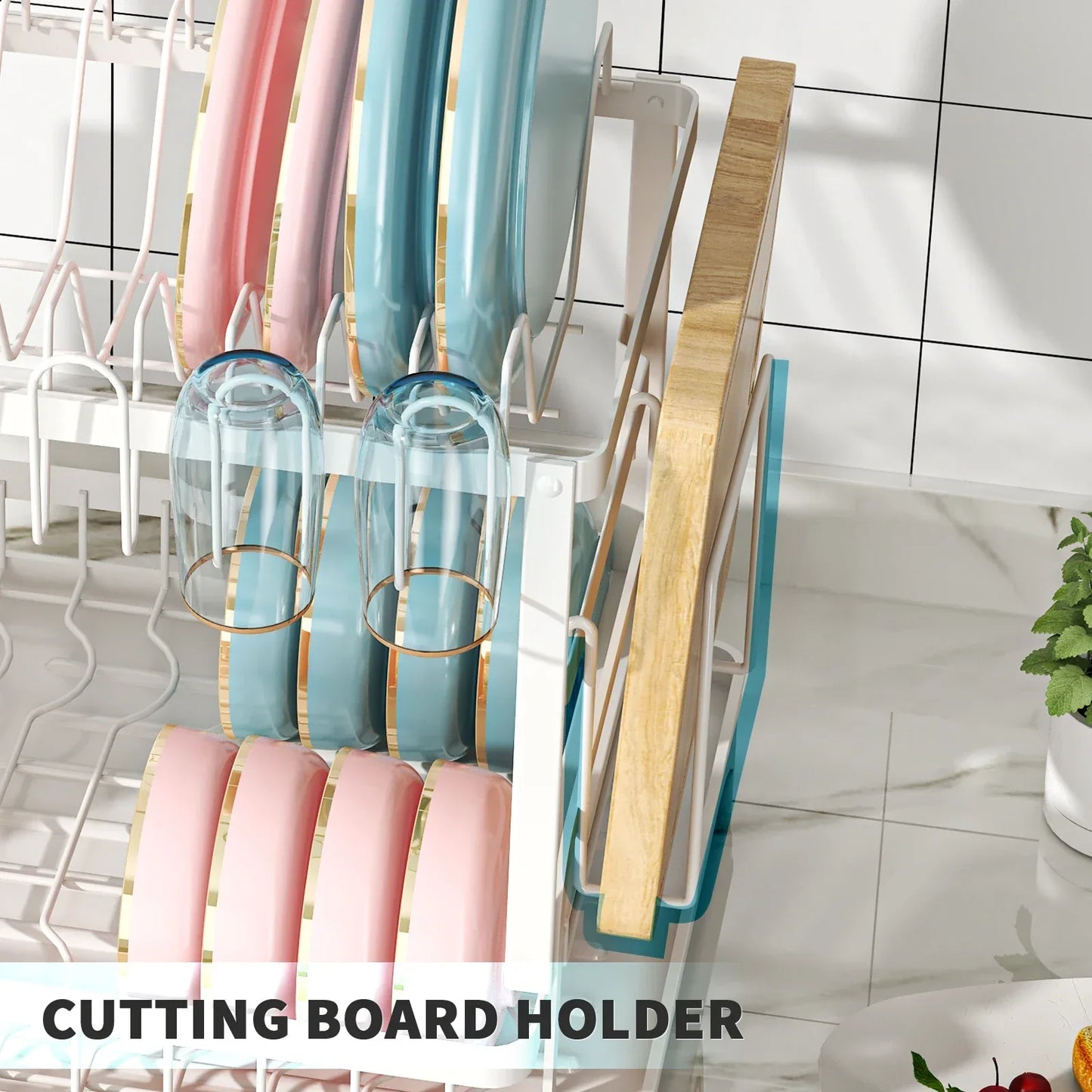 Dish Rack with Utensil Holder