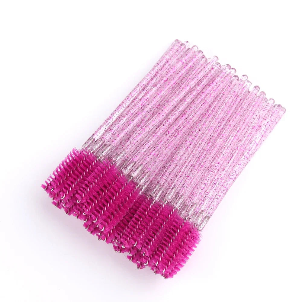 50pcs Disposable Eyelash Brush Set