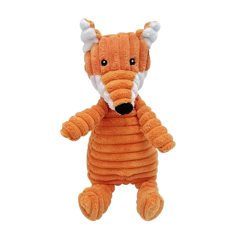 YOUSE Corduroy Donkey Dog Chew Toy