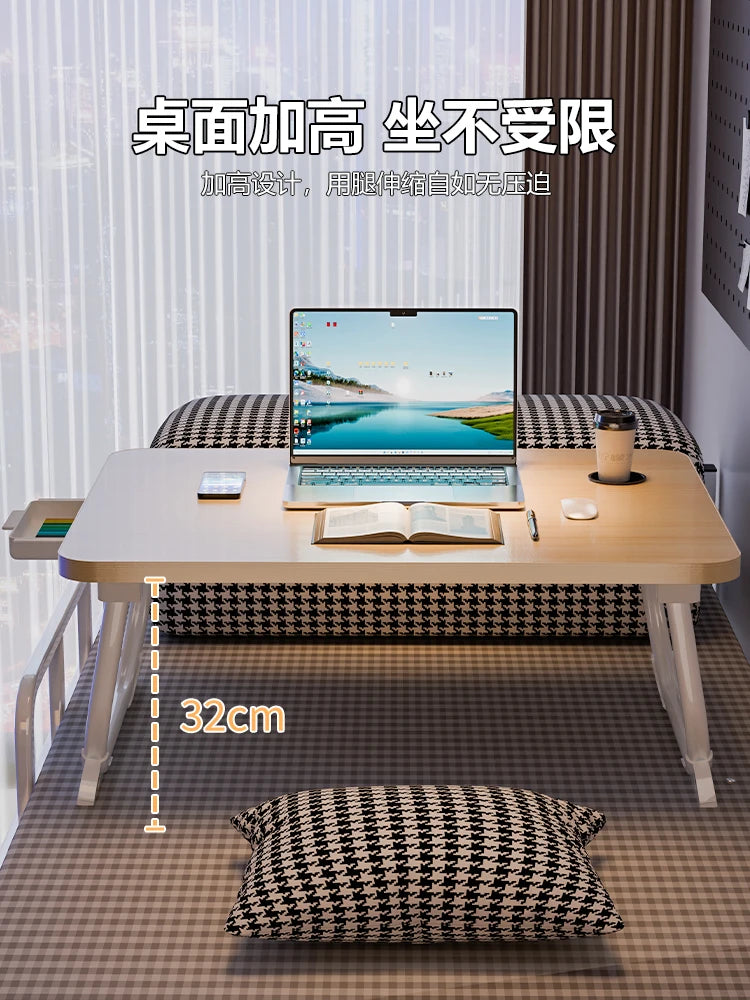 Ergonomic L-Shaped Folding Desk