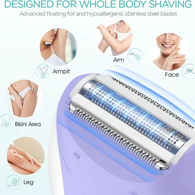 Kemei 4-In-1 Women Epilator Shaver
