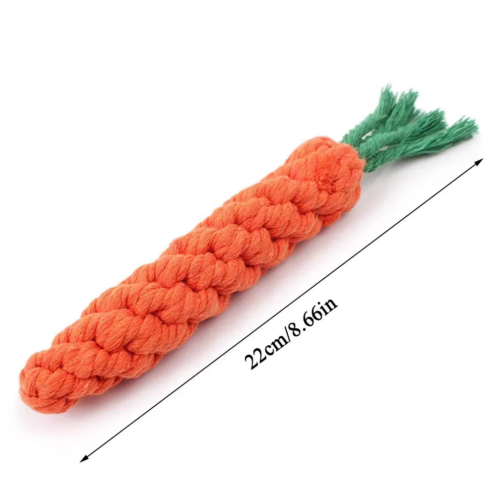 Carrot Rope Dog Chew Toy