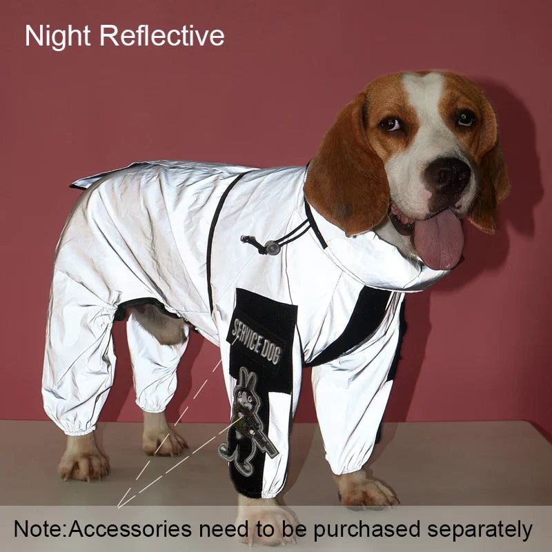 Reflective Waterproof Dog Raincoat