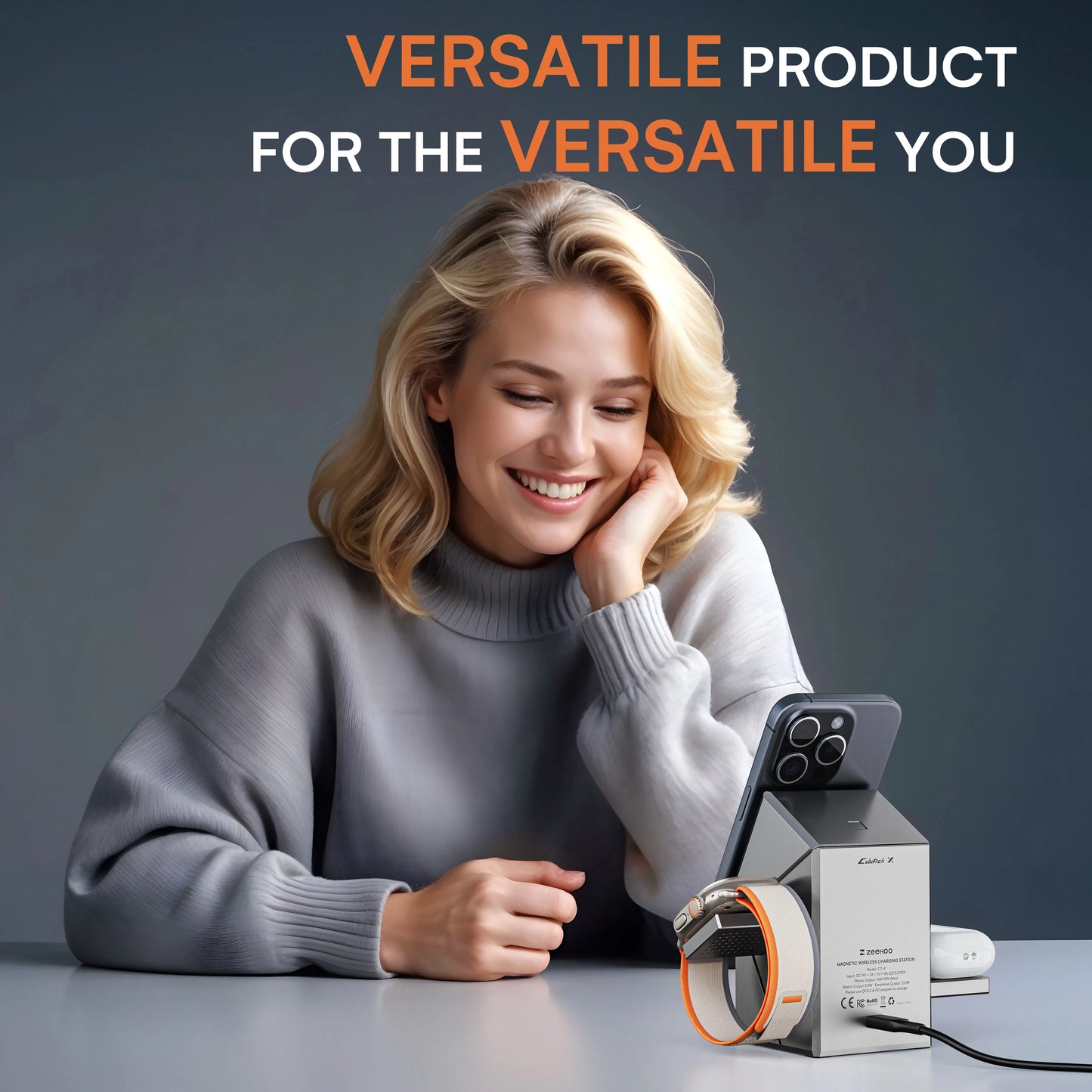 3-in-1 Rotatable Magnetic Charger