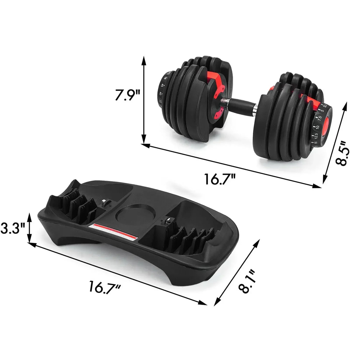 SIHAO 24KG Adjustable Dumbbells