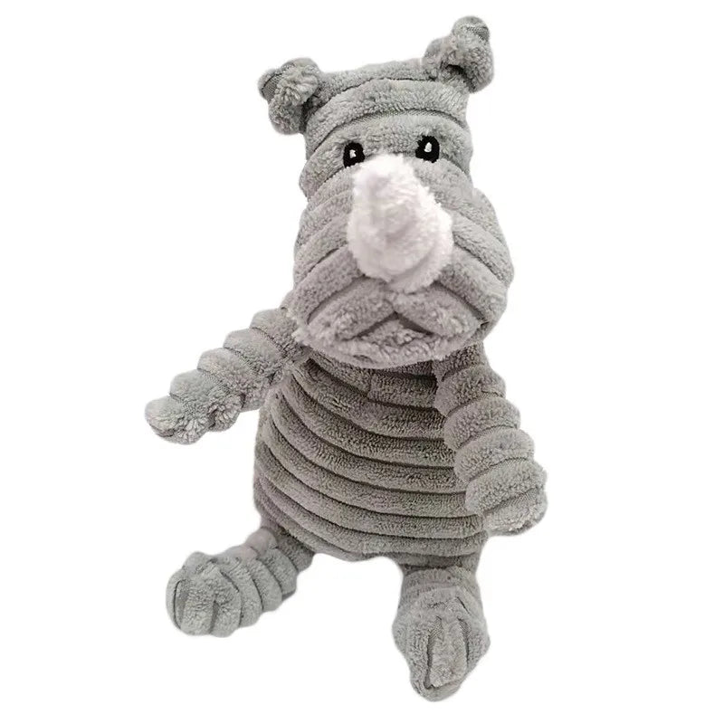YOUSE Corduroy Donkey Dog Chew Toy