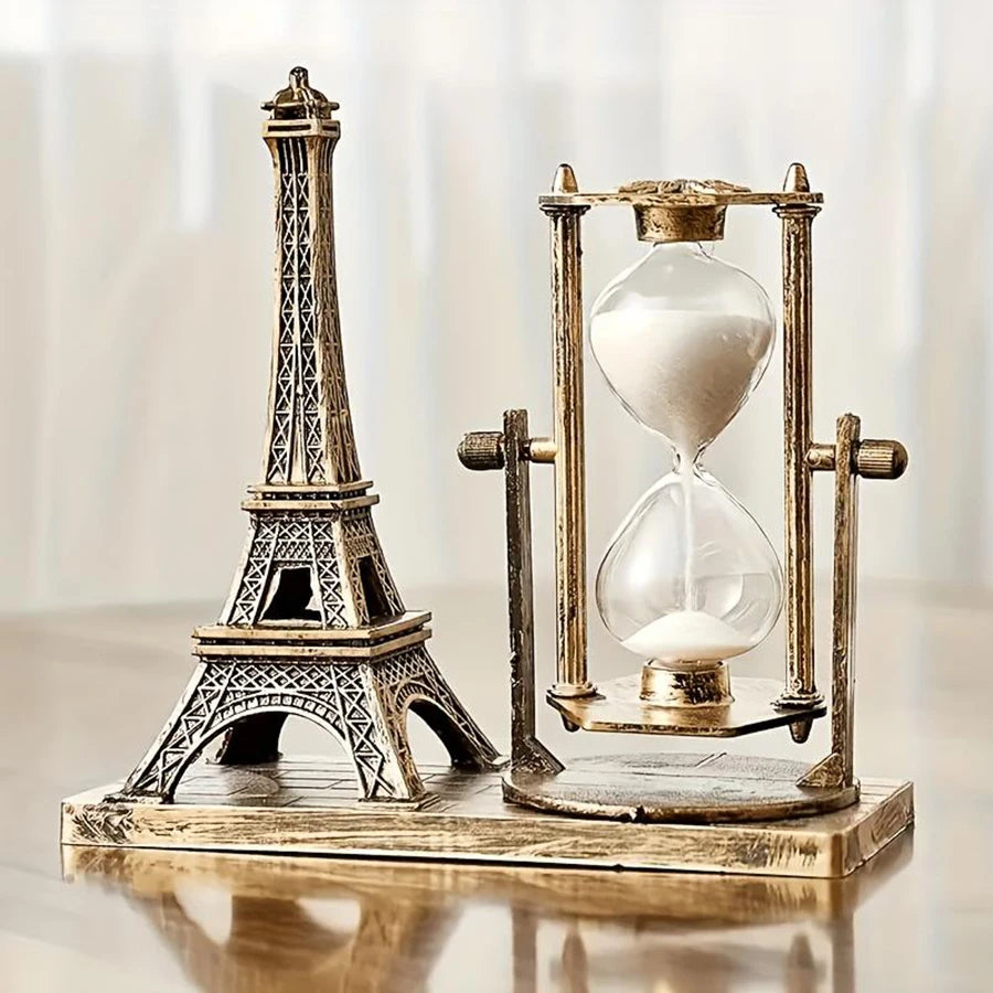 Vintage Eiffel Tower Hourglass