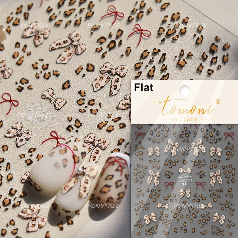 Bowknot 3D Nail Art Stickers