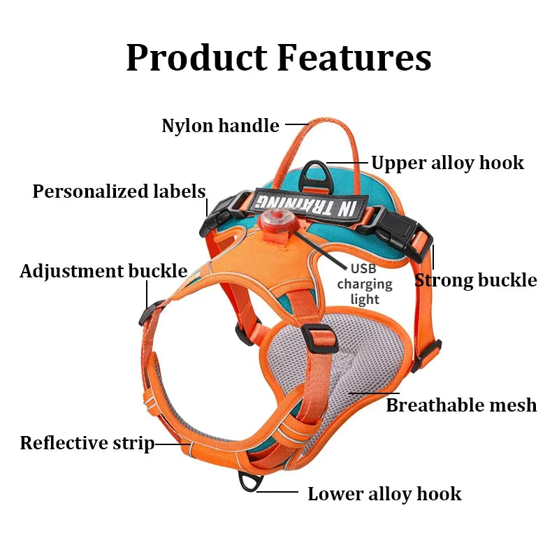 USB Light Dog Harness