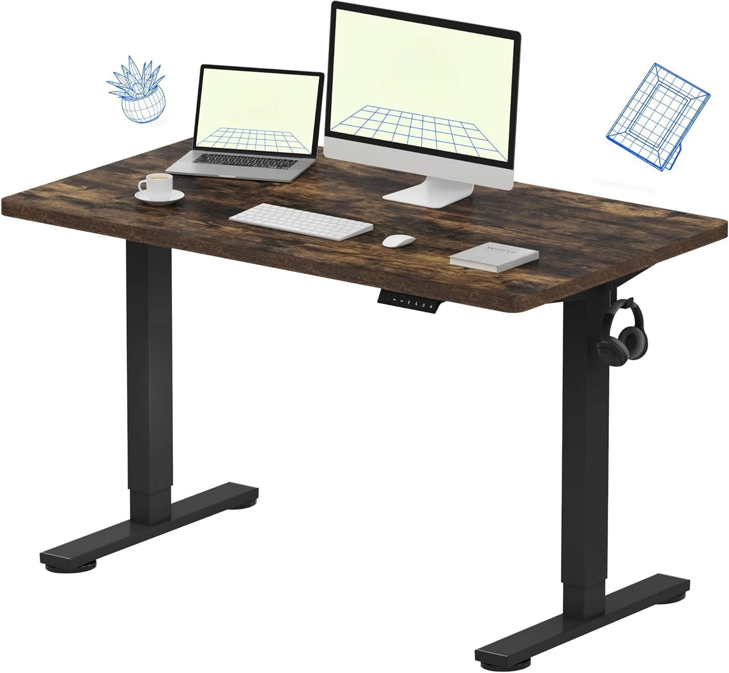 ANGDUO 48x24" Whole-Piece Standing Desk