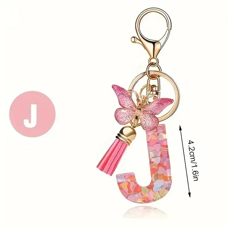 A-Z Letter Metal Keychain