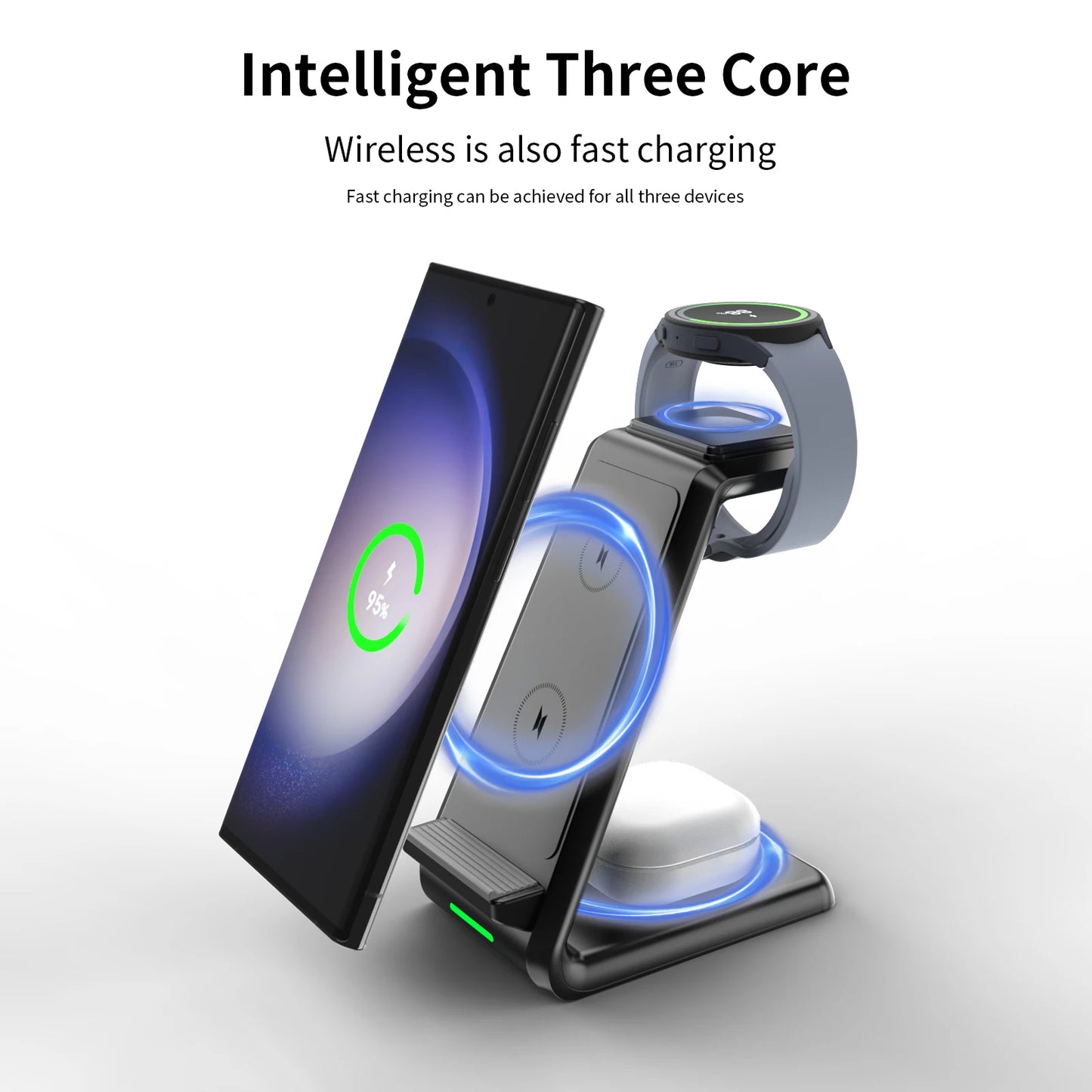 3-in-1 Fast Wireless Charger
