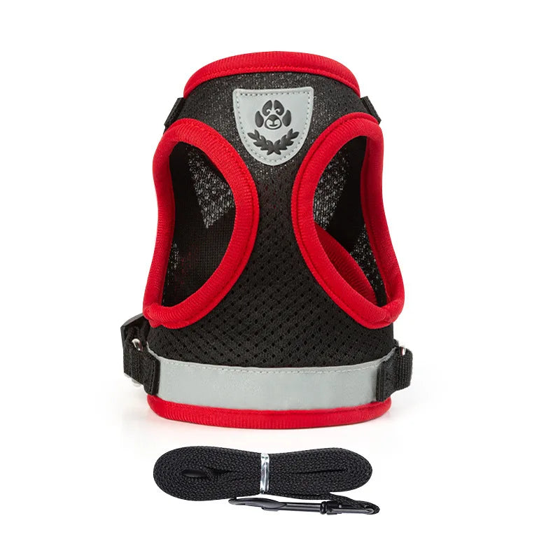 Reflective Pet Harness Vest Set