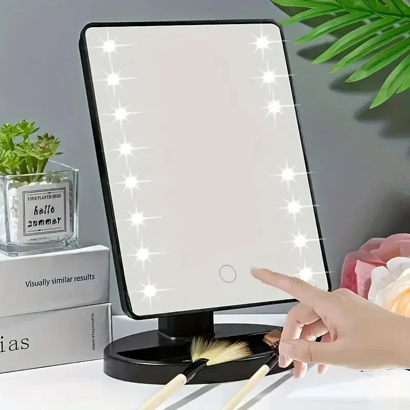 LED Rotating Touch Makeup Mirror