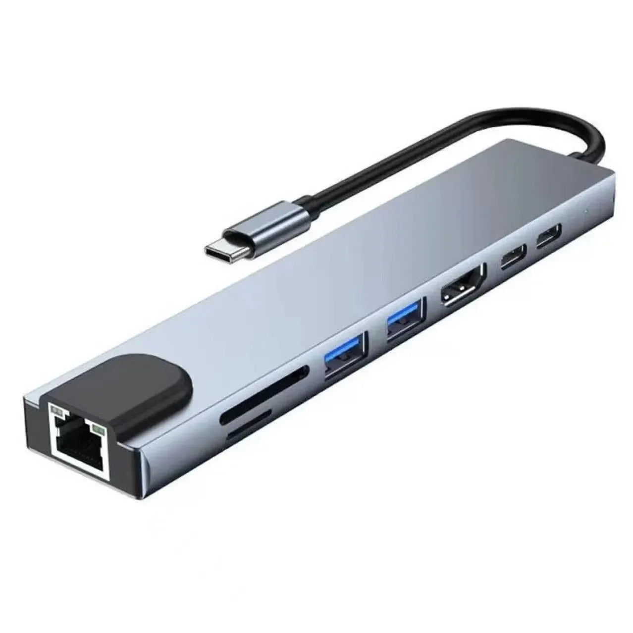 USB Type-C 8-in-1 Hub Adapter