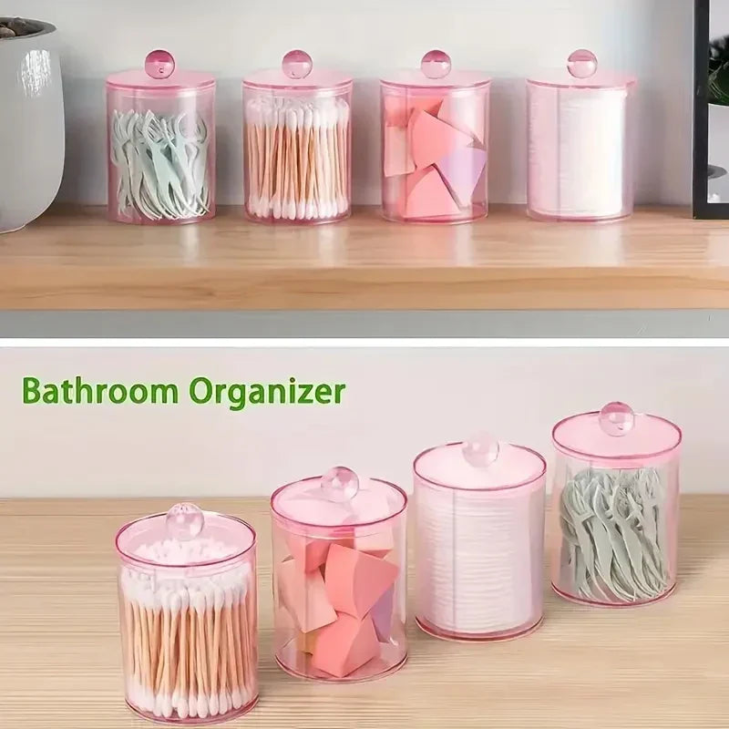Transparent Cotton Swab Organizer Box