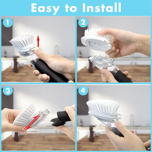 X40A_Brush Refills for OXO Dish Brush, 4 Pack