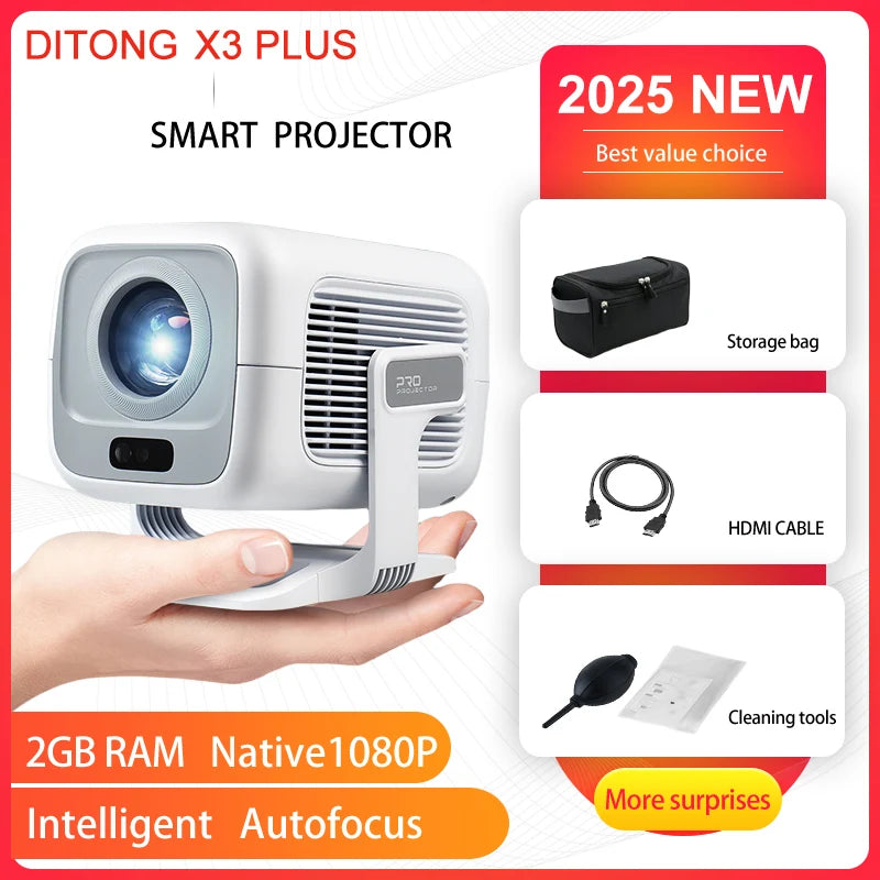 DITONG X3Plus HD Smart Projector