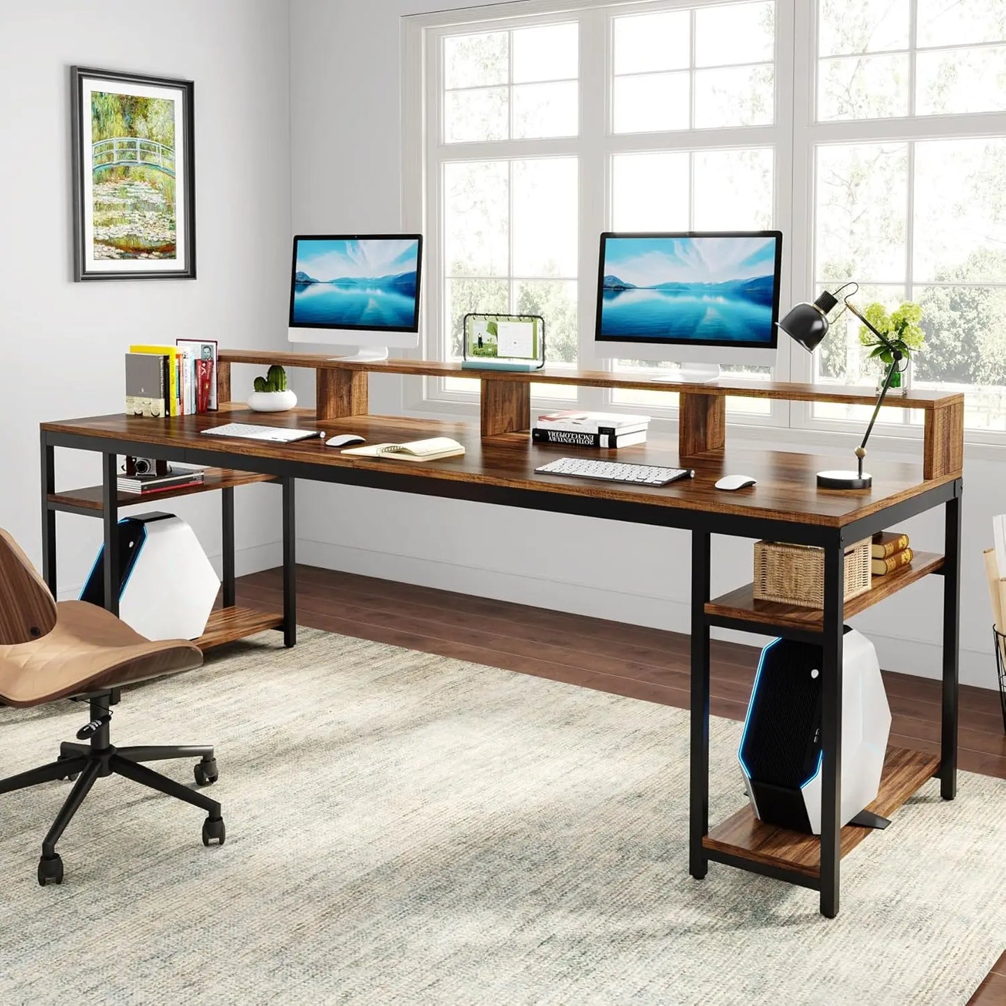 78.74" Two-Person Office Desk