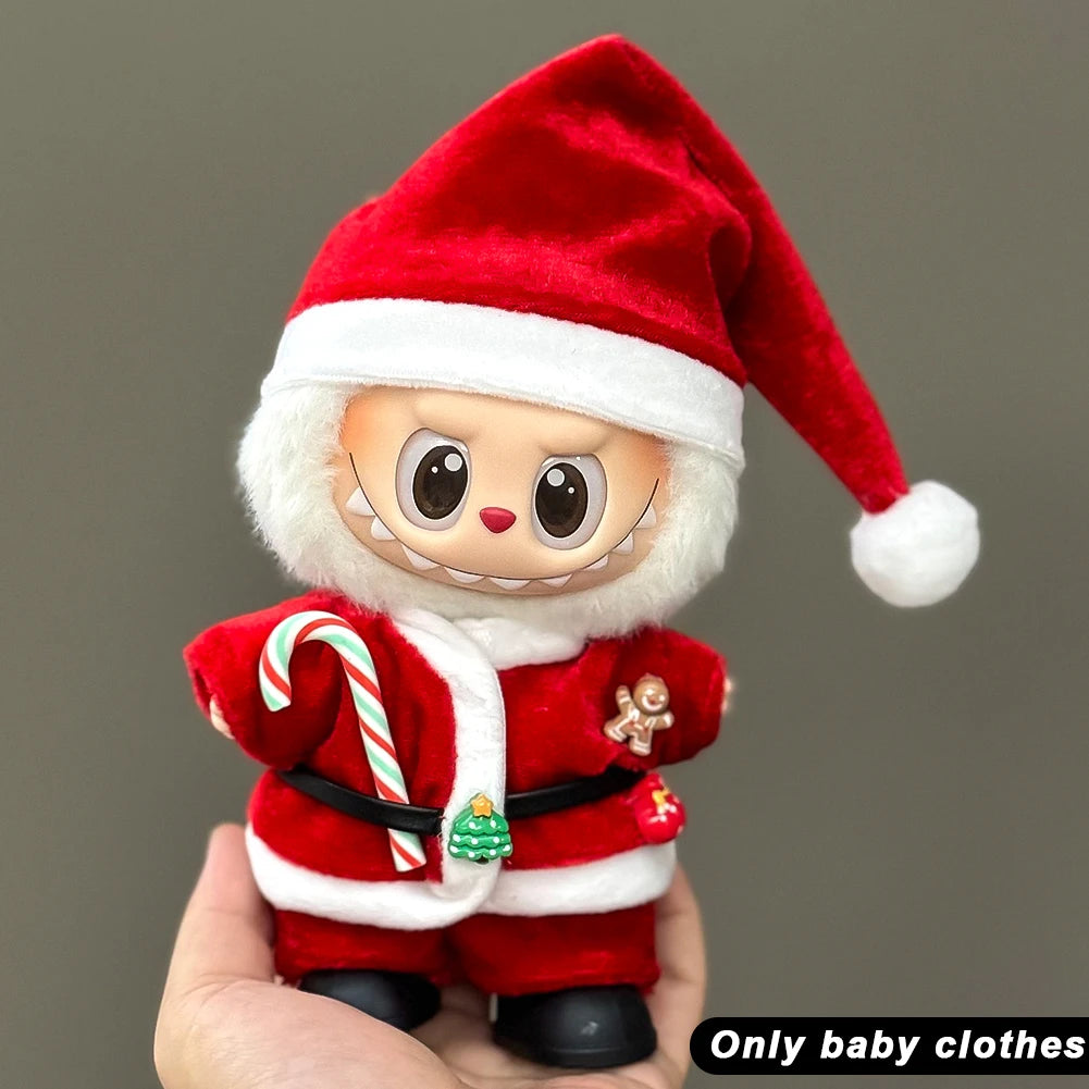 Labubu Plush Christmas Outfit Set